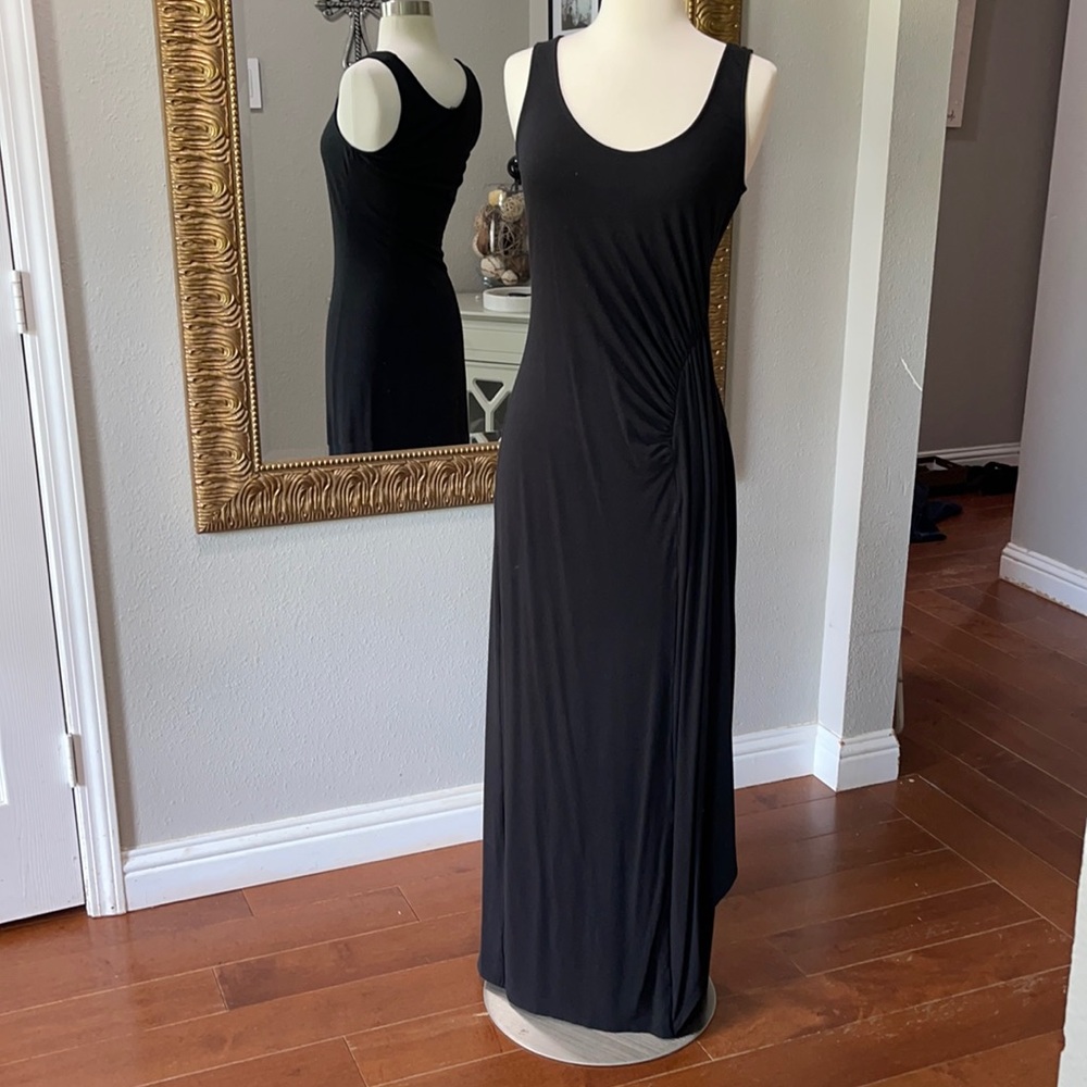 Ann Taylor Black Sleeveless Maxi Dress